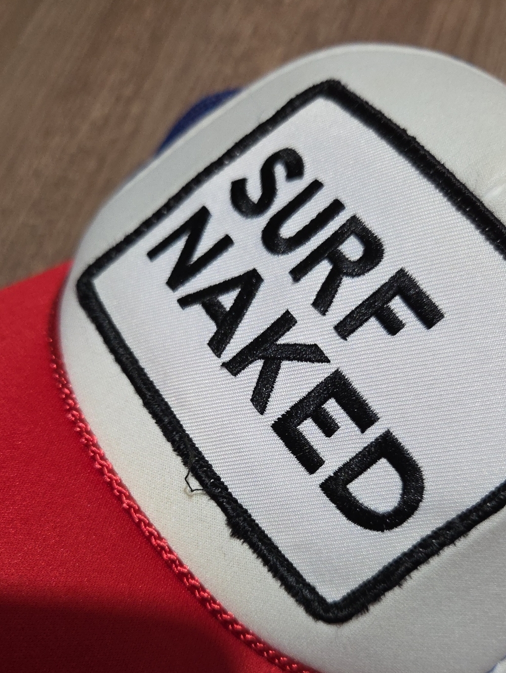 Aviator Nation Surf Naked Red, White & Blue Trucker Hat - Picture 2 of 4